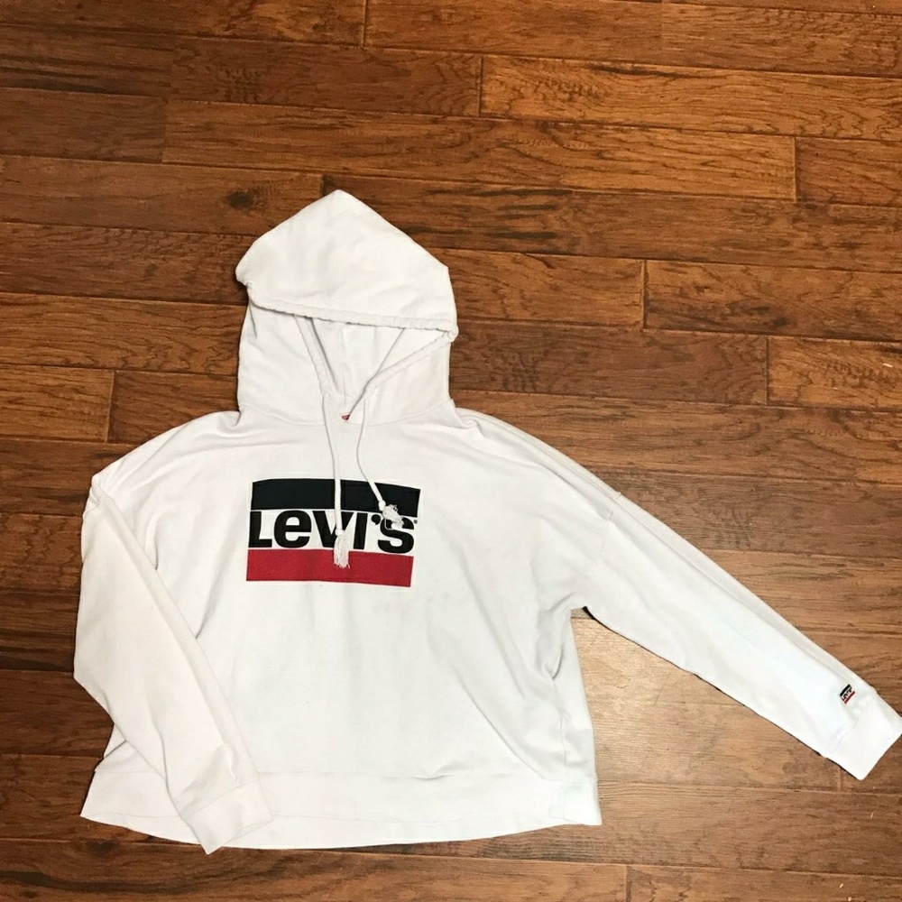 White Levi's Pullover Hoodie